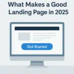 Visual breakdown of the key elements that define an effective, high-converting landing page in 2025