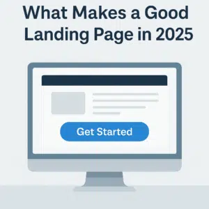 Visual breakdown of the key elements that define an effective, high-converting landing page in 2025
