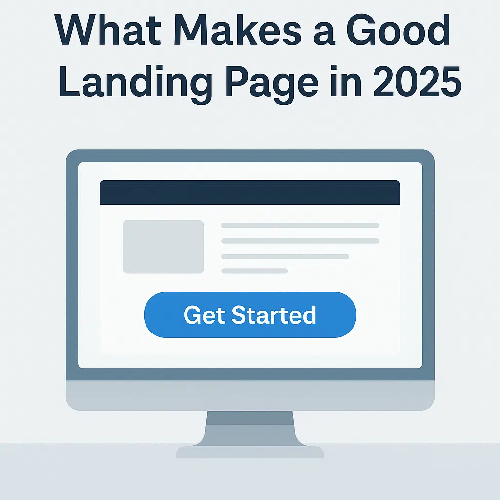 Visual breakdown of the key elements that define an effective, high-converting landing page in 2025
