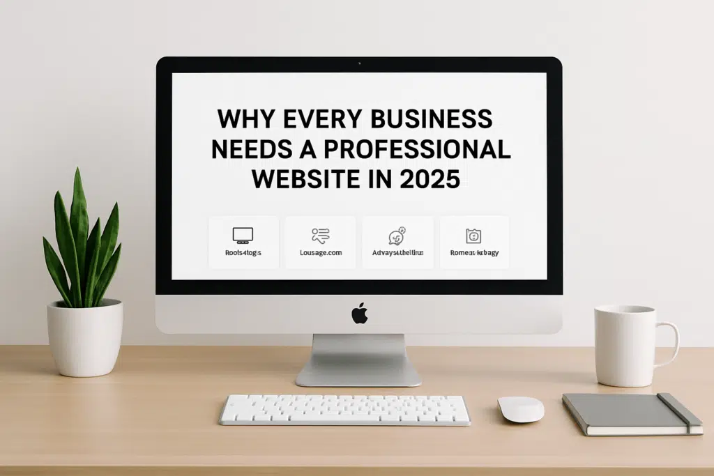 Professional website overview illustrating why every business needs a modern, credible, and high-performing website in 2025