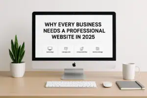 Professional website overview illustrating why every business needs a modern, credible, and high-performing website in 2025